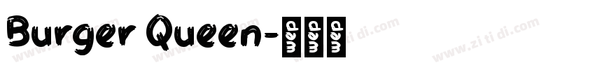 Burger Queen字体转换